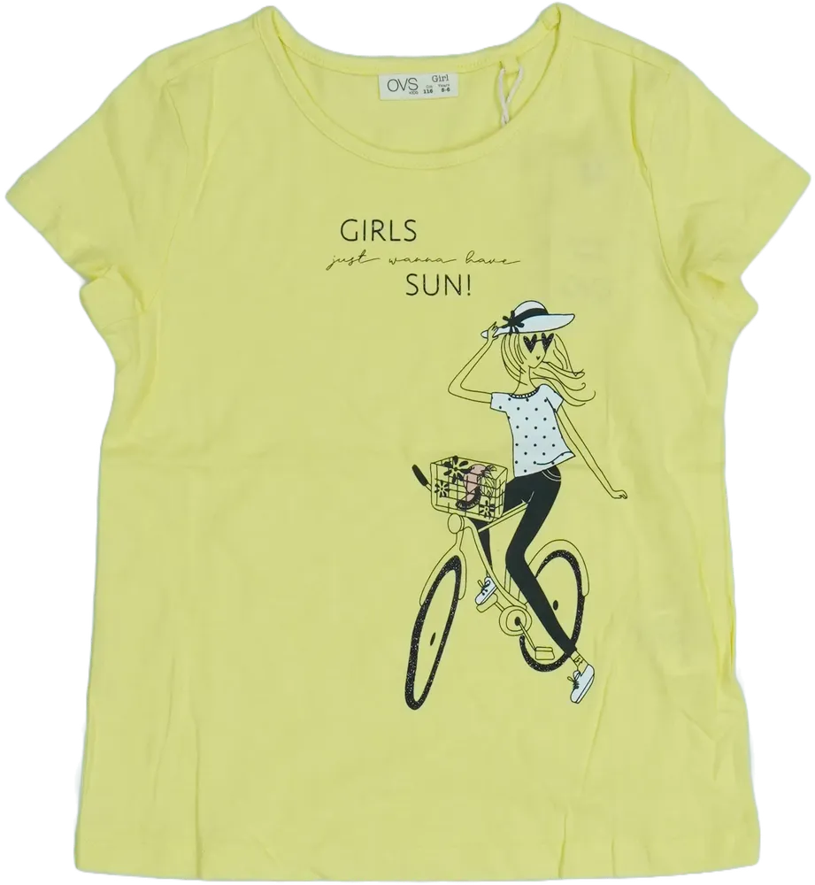 Sárga OVS Póló EU 116 / UK 6 év / US 6 év/S