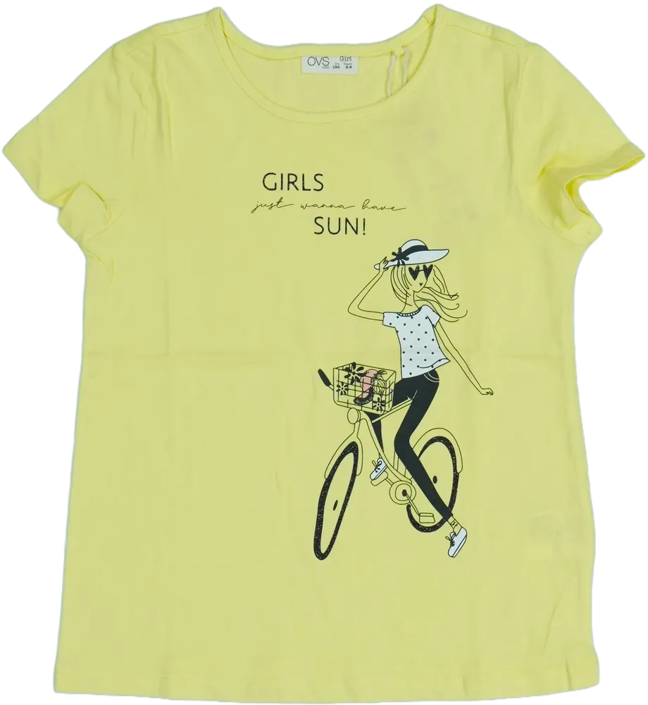 Sárga OVS Póló EU 134 / UK 9 év / US 9 év/L