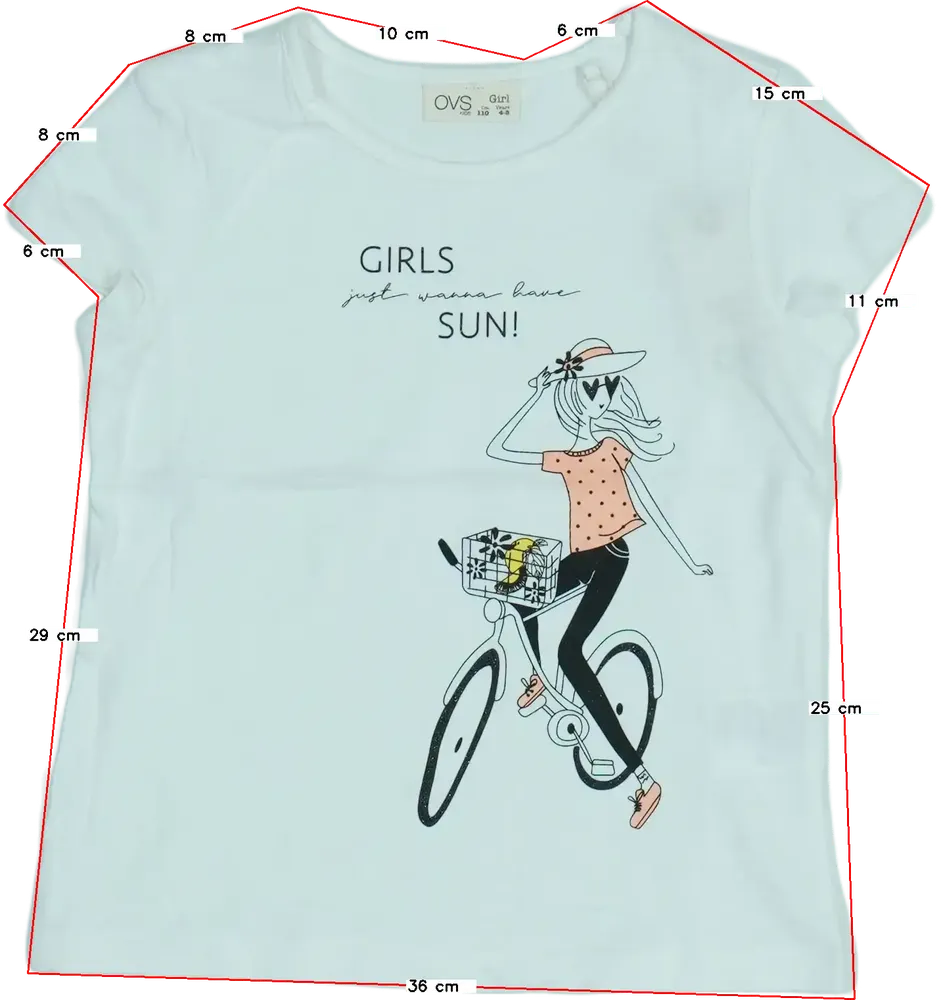 Fehér OVS Póló EU 110 / UK 5 év / US 5 év/XS