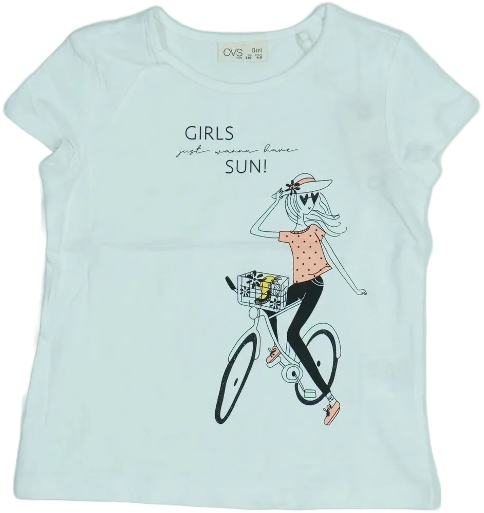 Fehér OVS Póló EU 110 / UK 5 év / US 5 év/XS