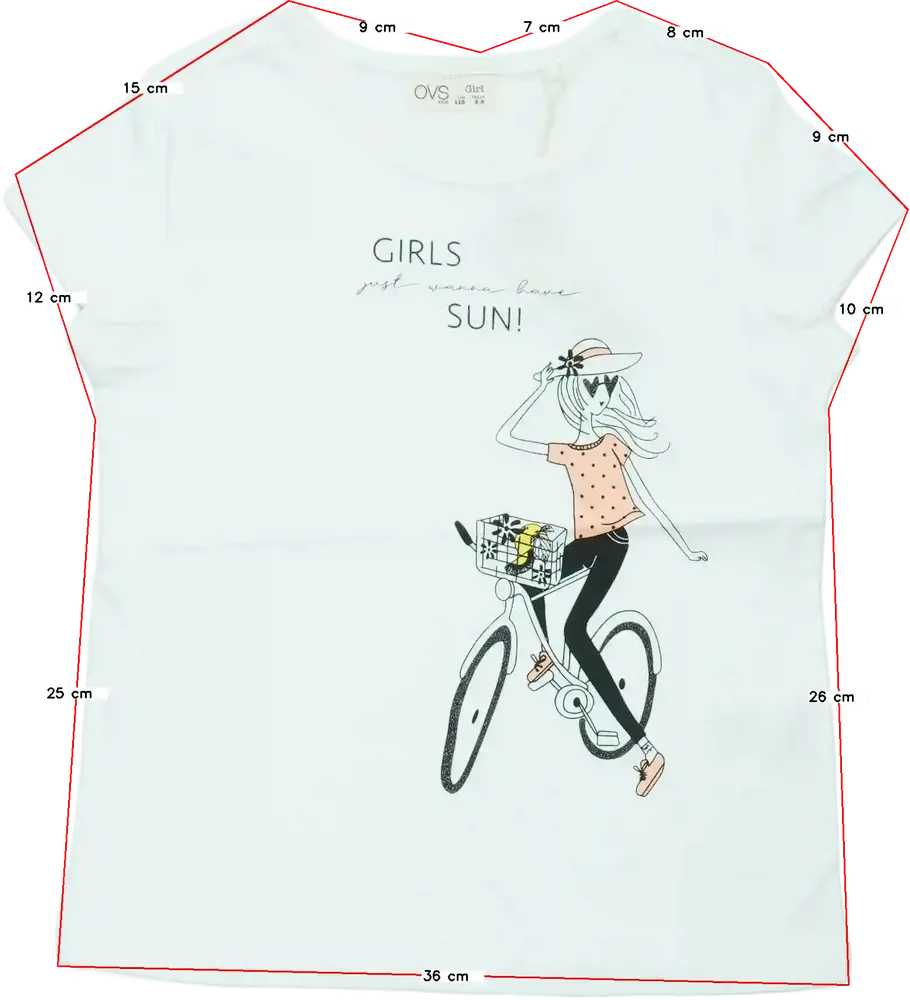 Fehér OVS Póló EU 116 / UK 6 év / US 6 év/S