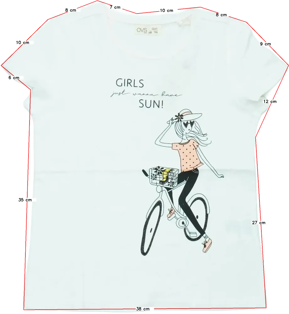 Fehér OVS Póló EU 128 / UK 8 év / US 8 év/M