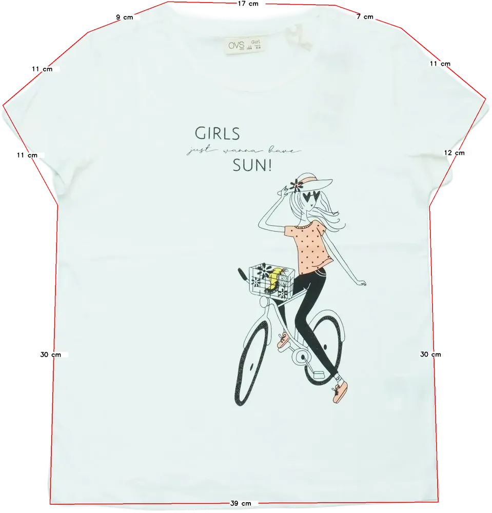 Fehér OVS Póló EU 134 / UK 9 év / US 9 év/L