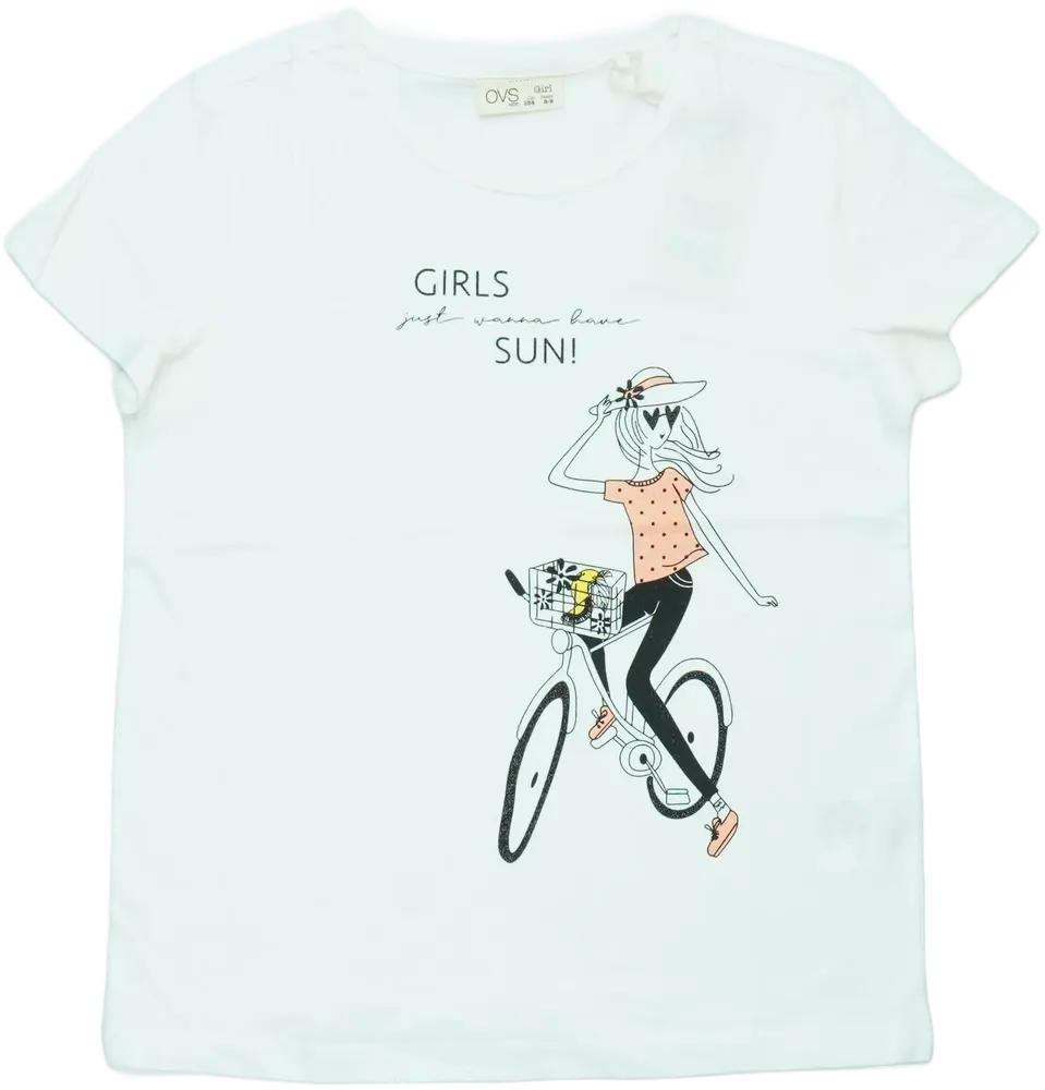 Fehér OVS Póló EU 134 / UK 9 év / US 9 év/L