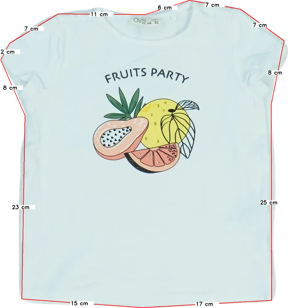 Fehér OVS Póló EU 104 / UK 4 év / US 4T/XS