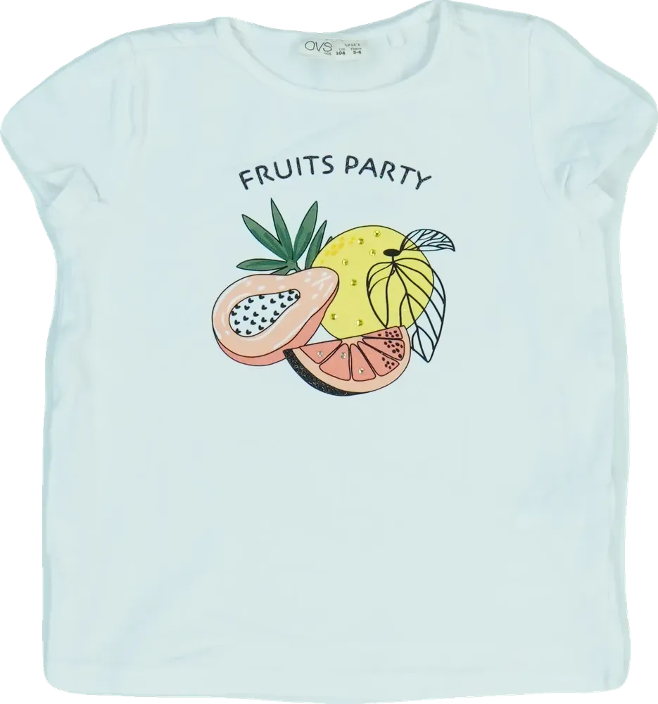 Fehér OVS Póló EU 104 / UK 4 év / US 4T/XS