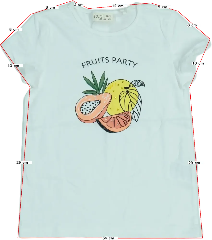 Fehér OVS Póló EU 116 / UK 6 év / US 6 év/S