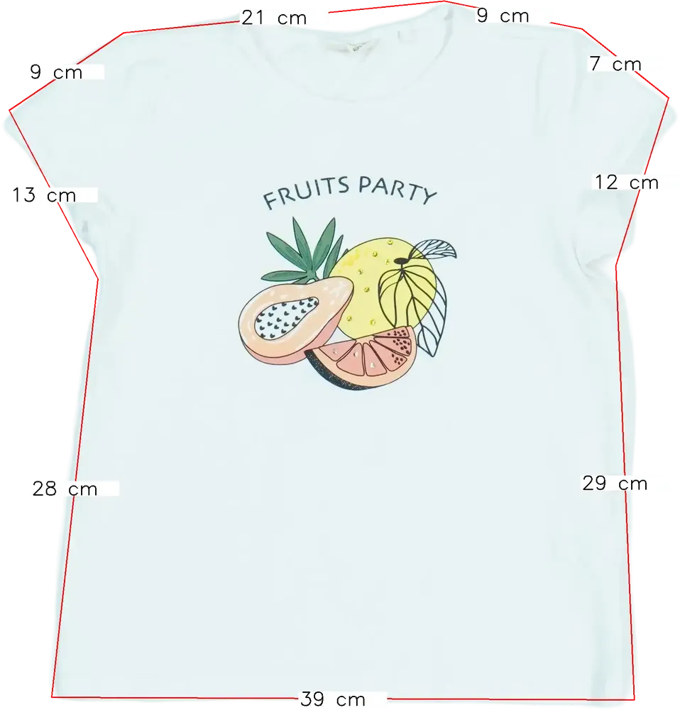 Fehér OVS Póló EU 128 / UK 8 év / US 8 év/M