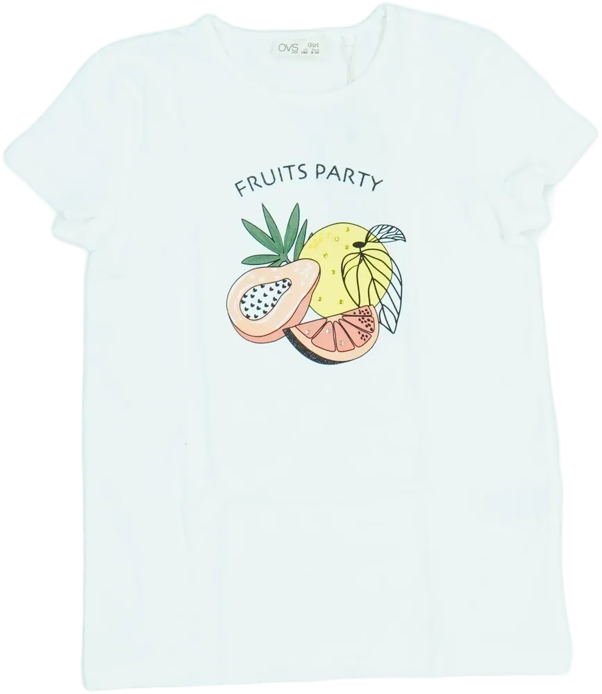 Fehér OVS Póló EU 140 / UK 10 év / US 10 év/L