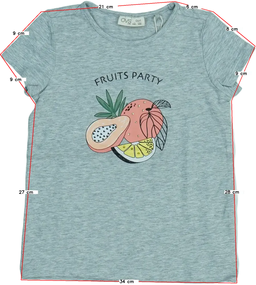 Szürke OVS Póló EU 110 / UK 5 év / US 5 év/XS