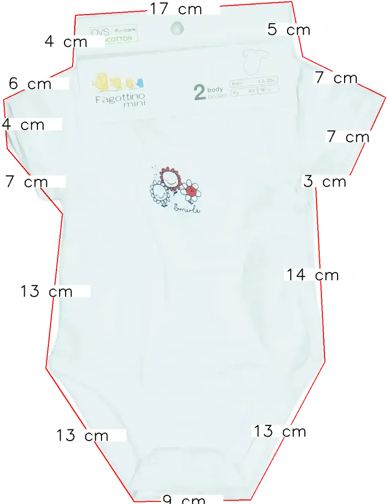 Rózsaszín OVS - Fagottino Csomag - Body EU 62 / UK 0-3 hónap / US 0-3 hónap