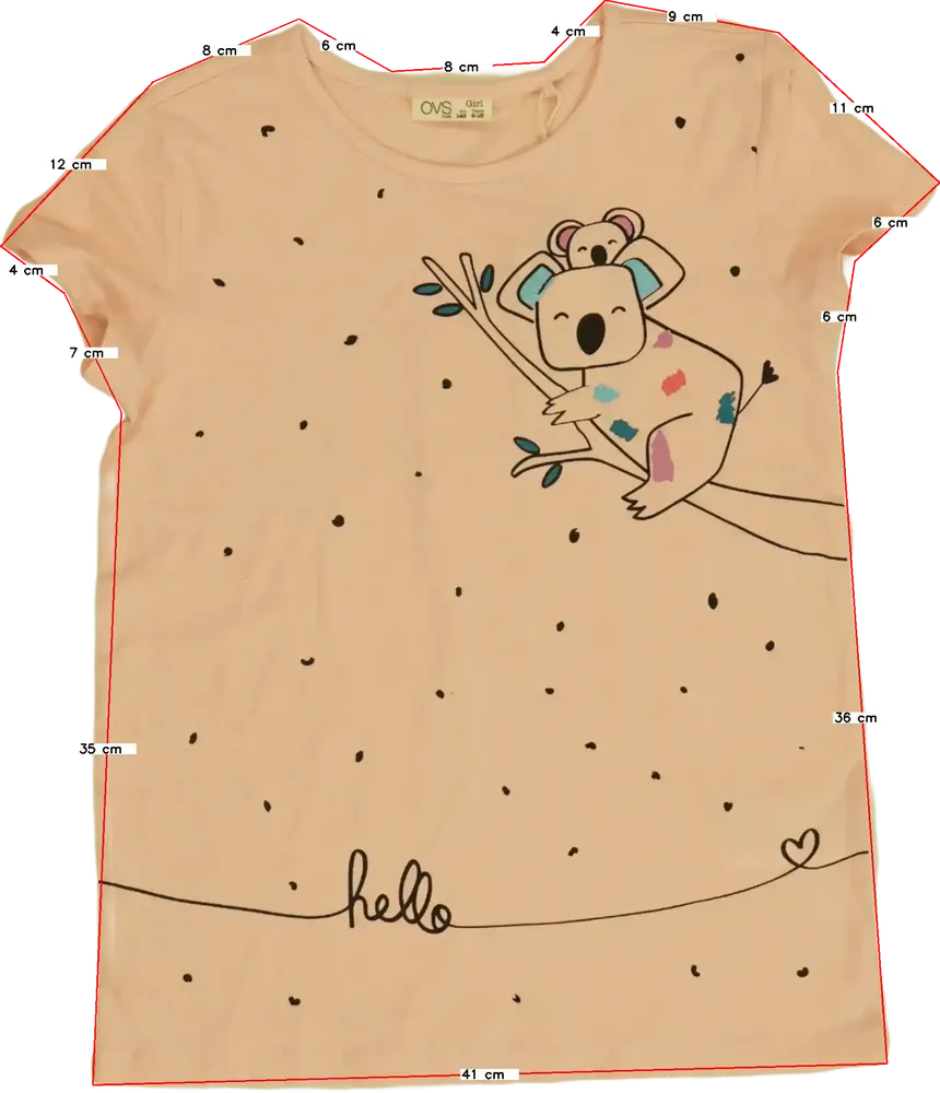 Rózsaszín OVS Póló EU 140 / UK 10 év / US 10 év/L