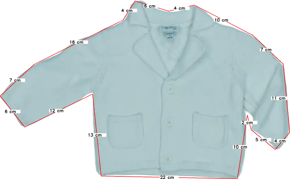 Fehér OVS - Fagottino Kardigán EU 56 / UK Újszülött / US Újszülött