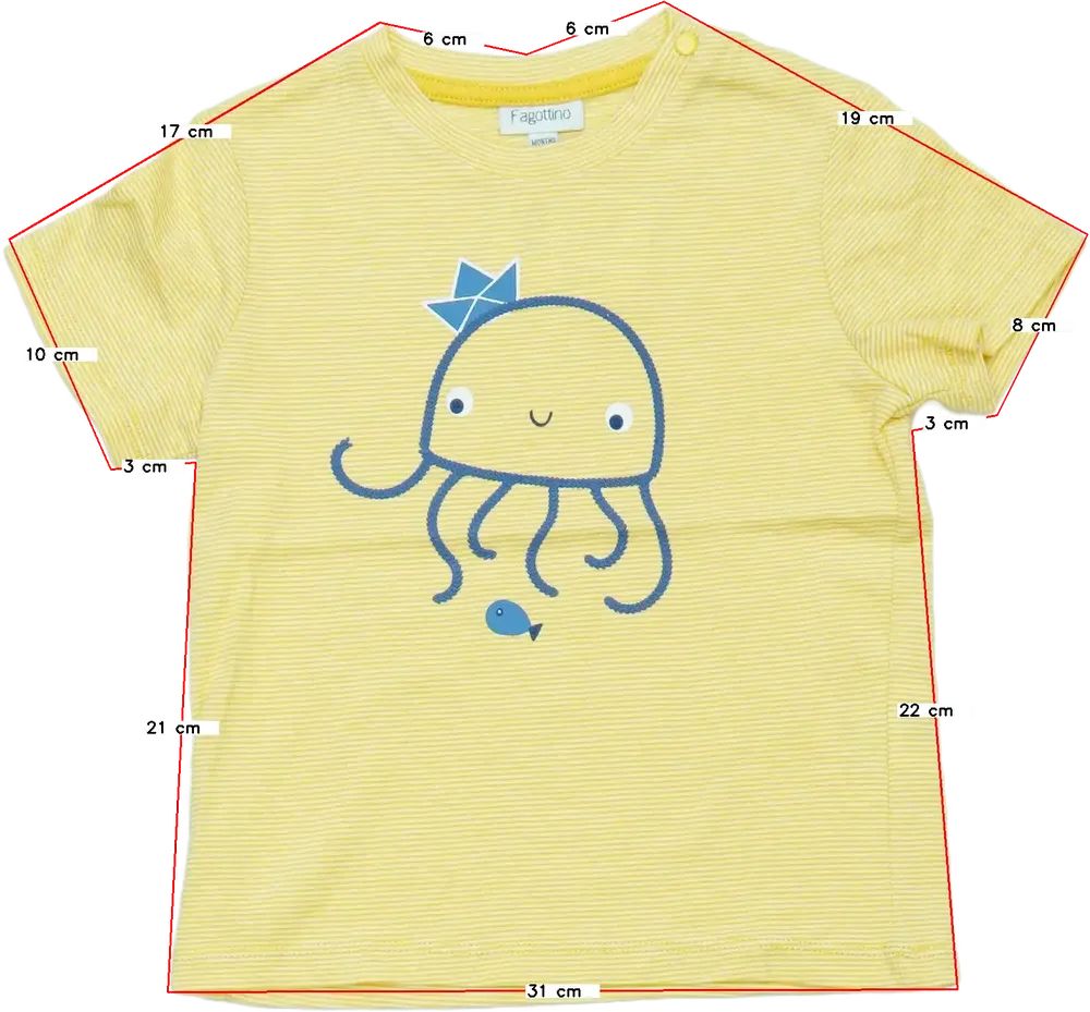 Sárga OVS - Fagottino Póló EU 92 / UK 2 év / US 2T