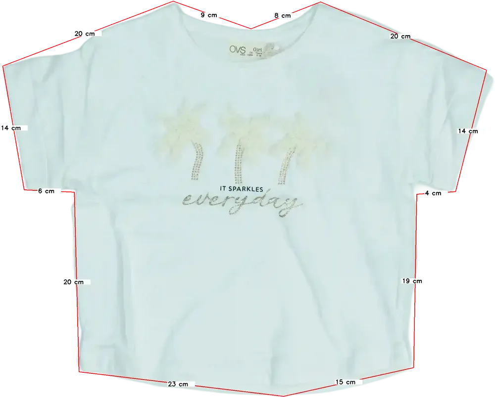 Fehér OVS Póló EU 128 / UK 8 év / US 8 év/M