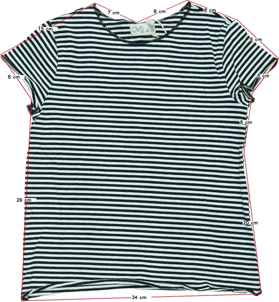 Fehér OVS Póló EU 116 / UK 6 év / US 6 év/S