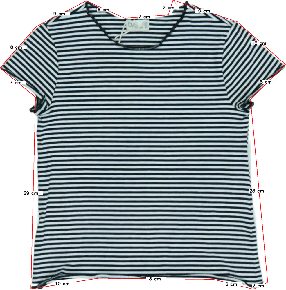 Fehér OVS Póló EU 122 / UK 7 év / US 7 év/M