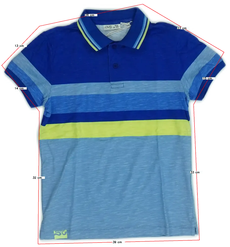 Kék OVS Galléros póló EU 134 / UK 9 év / US 9 év/L