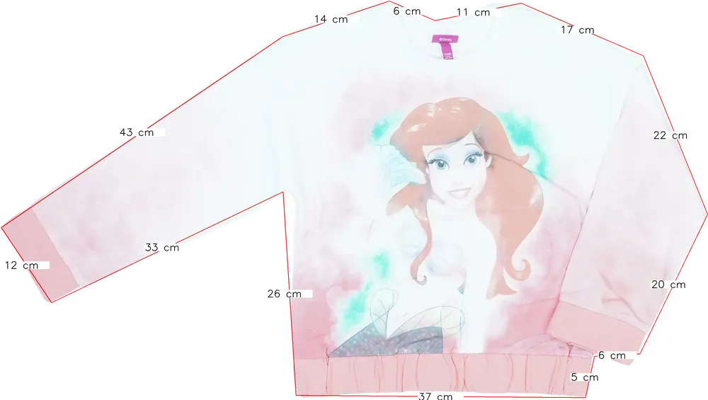 Rózsaszín Disney Pulóver EU 134 / UK 9 év / US 9 év/L