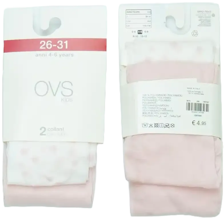 Rózsaszín OVS Csomag - Harisnyák EU 116 / UK 6 év / US 6 év/S