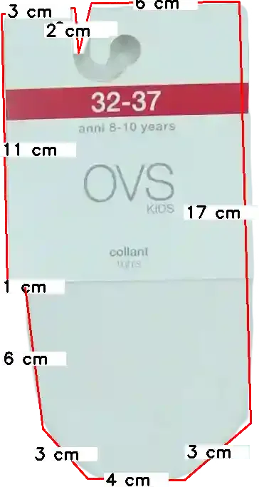 Fehér OVS Harisnya EU 140 / UK 10 év / US 10 év/L