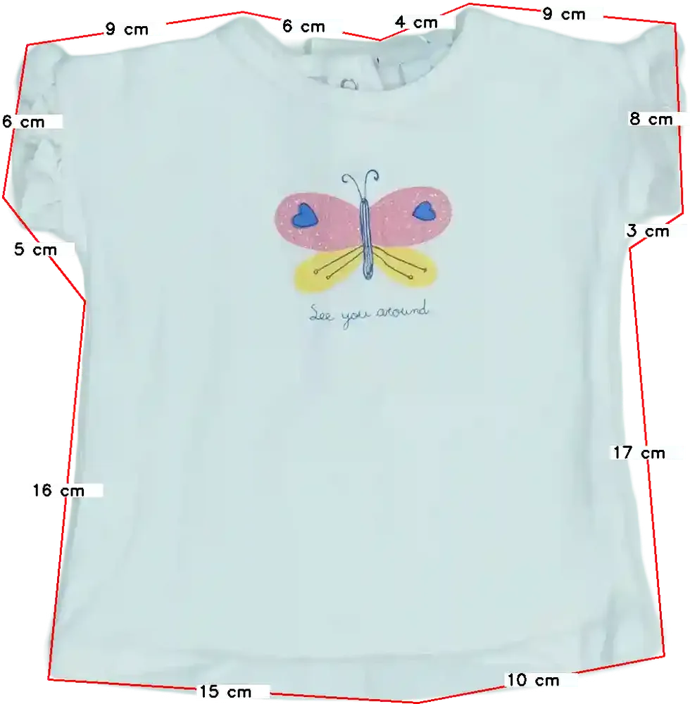 Fehér OVS - Fagottino Póló EU 62 / UK 0-3 hónap / US 0-3 hónap