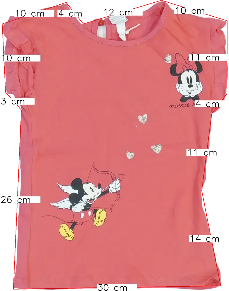 Rózsaszín Disney Póló EU 98 / UK 3 év / US 3T