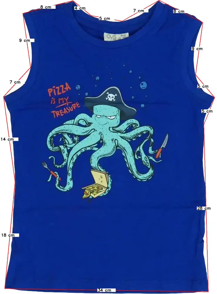 Kék OVS Fiú / Férfi atléta EU 116 / UK 6 év / US 6 év/S