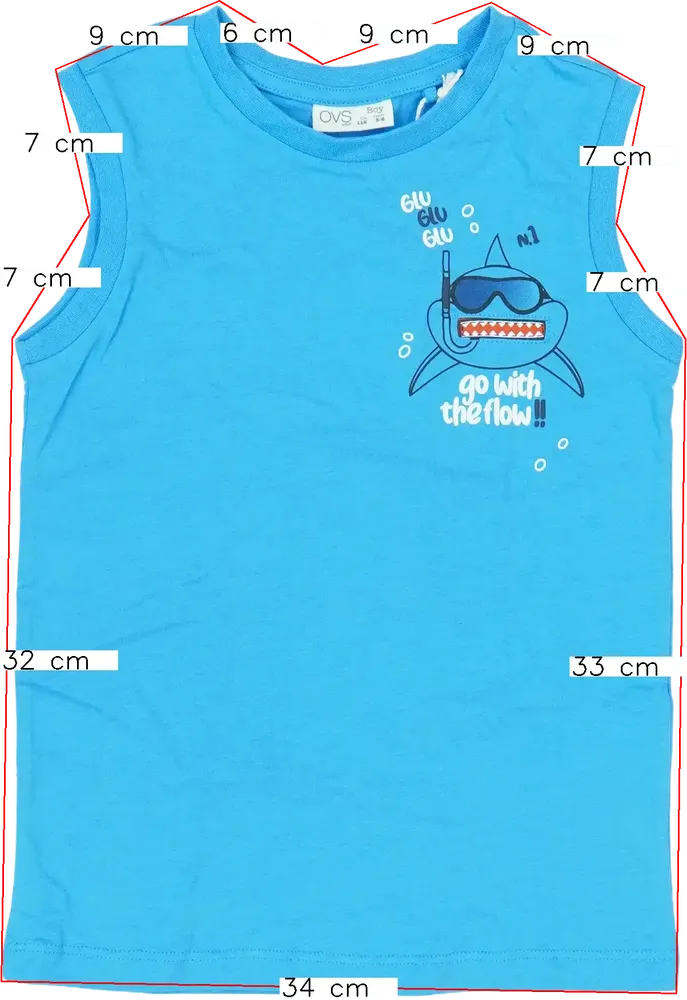 Kék OVS Fiú / Férfi atléta EU 116 / UK 6 év / US 6 év/S