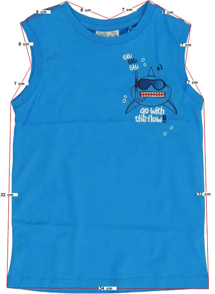 Kék OVS Fiú / Férfi atléta EU 134 / UK 9 év / US 9 év/L