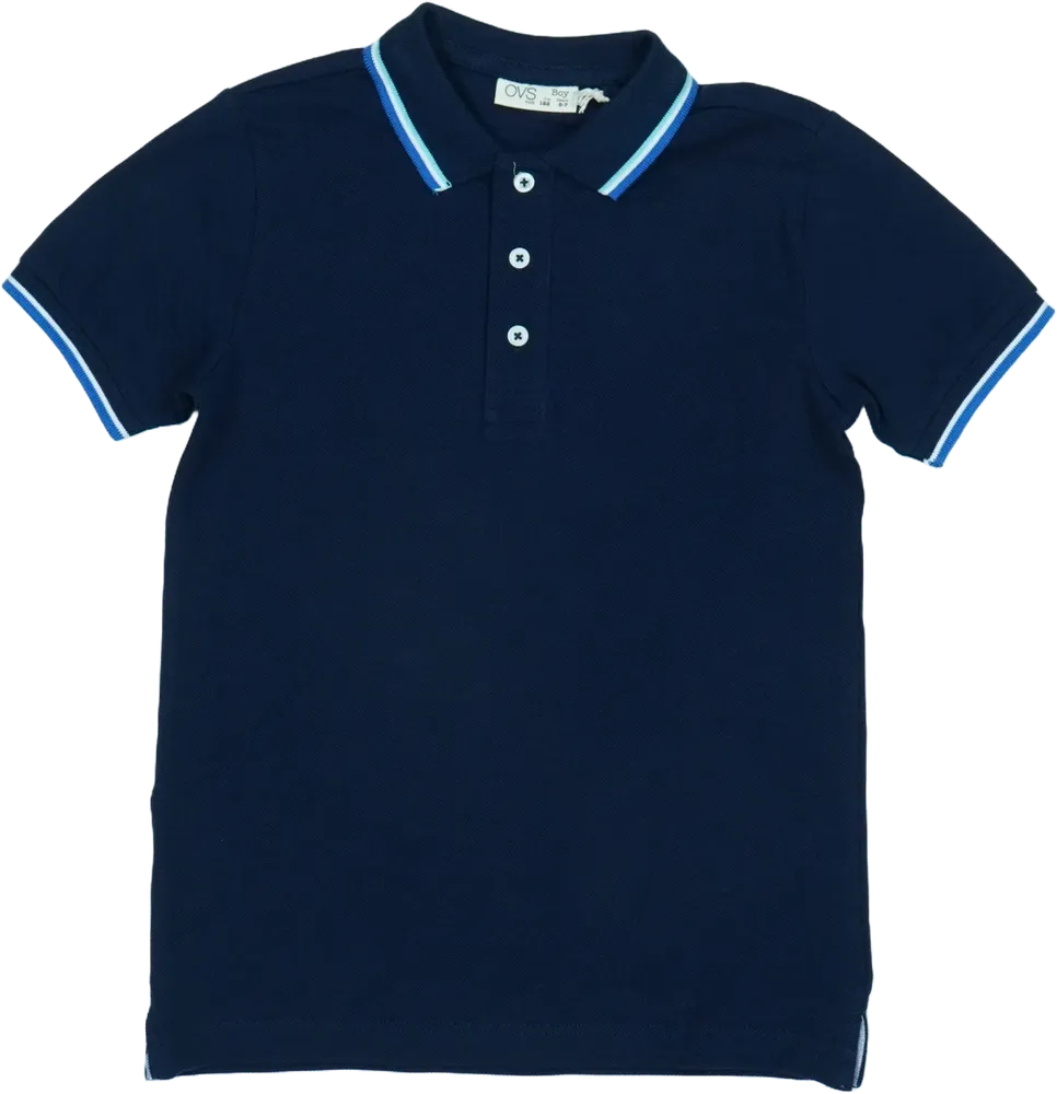 Kék OVS Galléros póló EU 122 / UK 7 év / US 7 év/M