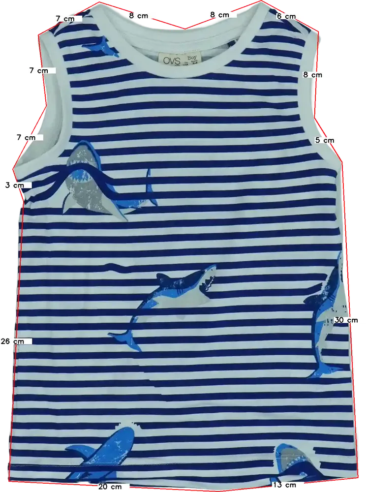 Fehér OVS Fiú / Férfi atléta EU 104 / UK 4 év / US 4T/XS