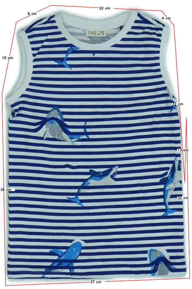 Fehér OVS Fiú / Férfi atléta EU 122 / UK 7 év / US 7 év/M