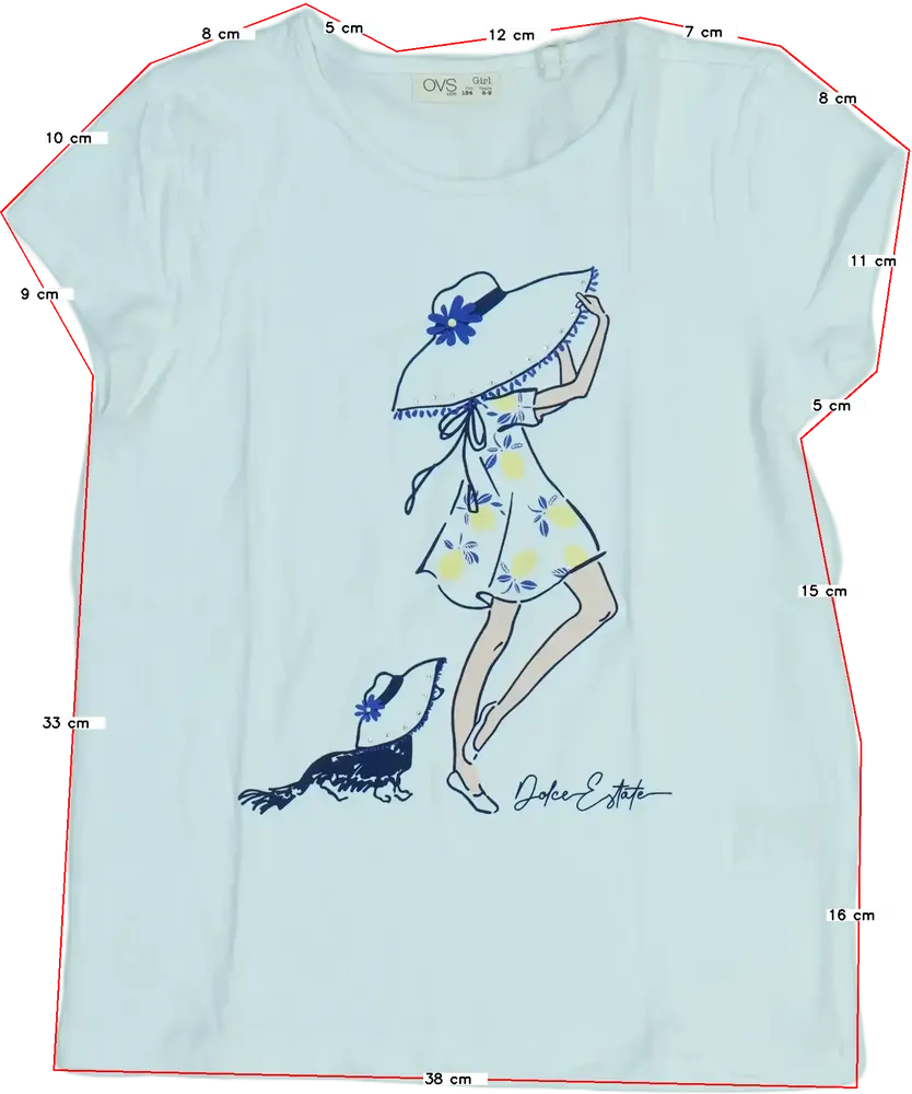 Fehér OVS Póló EU 134 / UK 9 év / US 9 év/L