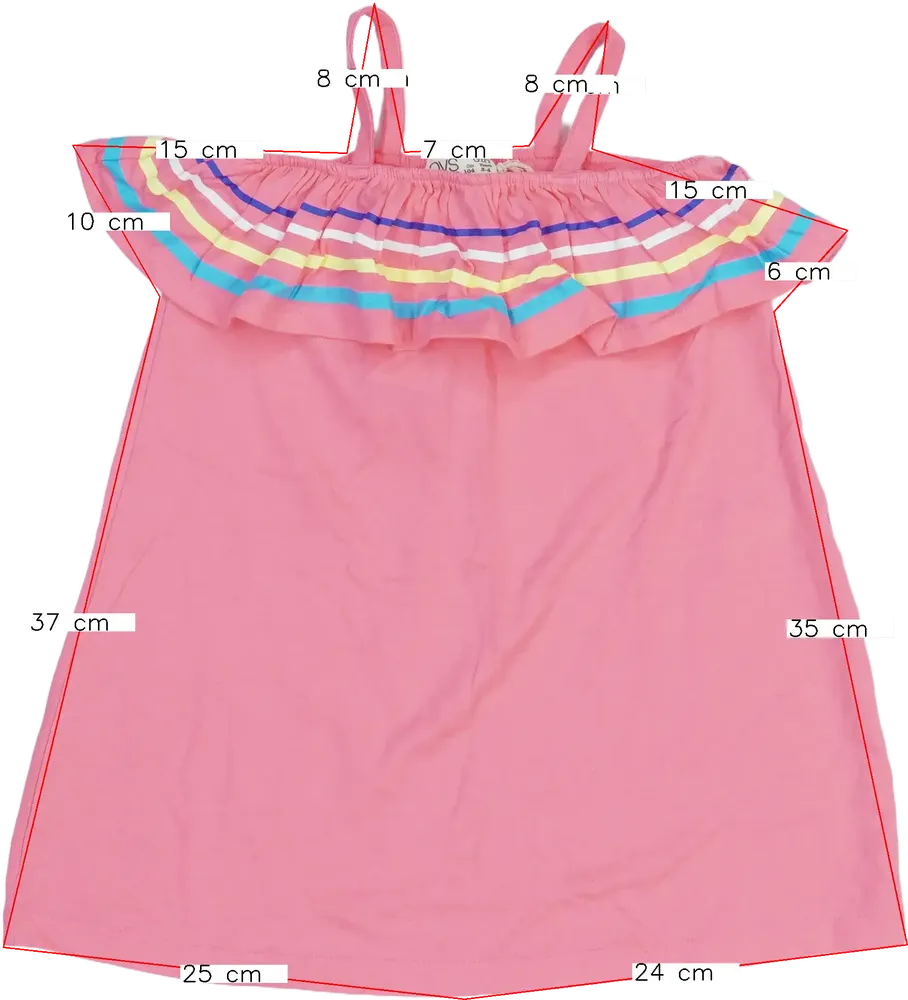 Rózsaszín OVS Ruha EU 104 / UK 4 év / US 4T/XS