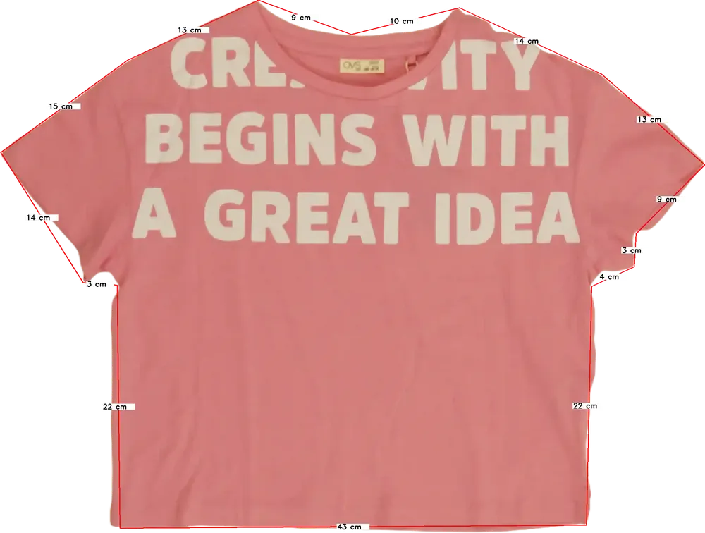 Rózsaszín OVS Póló EU 158 / UK 13 év / US 14 év/XL