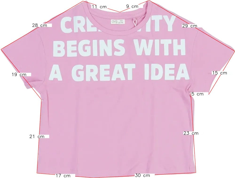 Rózsaszín OVS Póló EU 158 / UK 13 év / US 14 év/XL