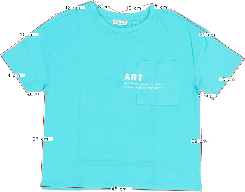 Zöld OVS Póló EU 158 / UK 13 év / US 14 év/XL