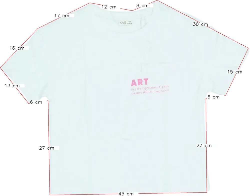 Fehér OVS Póló EU 146 / UK 11 év / US 12 év/L