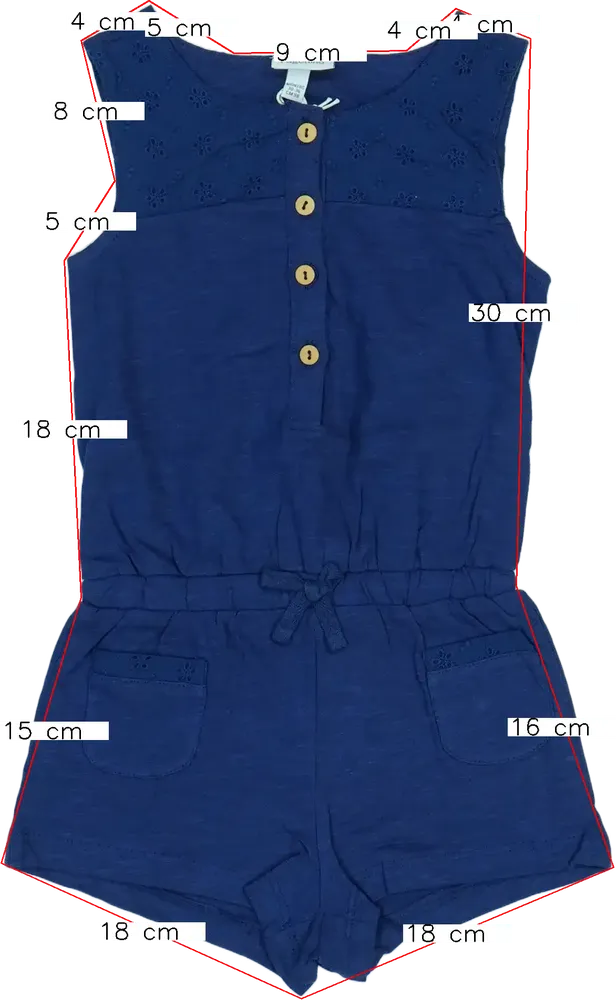 Kék OVS - Fagottino Playsuit / Jumpsuit EU 98 / UK 3 év / US 3T