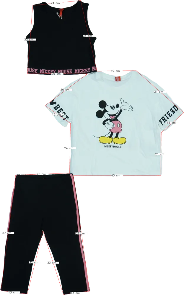 White Disney 2-piece set - Top &amp; Bottom EU 158 / UK 13 years / US 14 years/XL