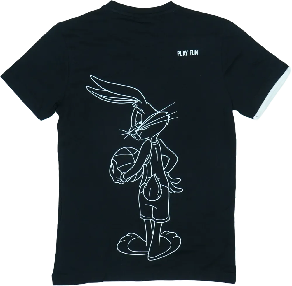 Fekete Space Jam Póló EU 146 / UK 11 év / US 12 év/L