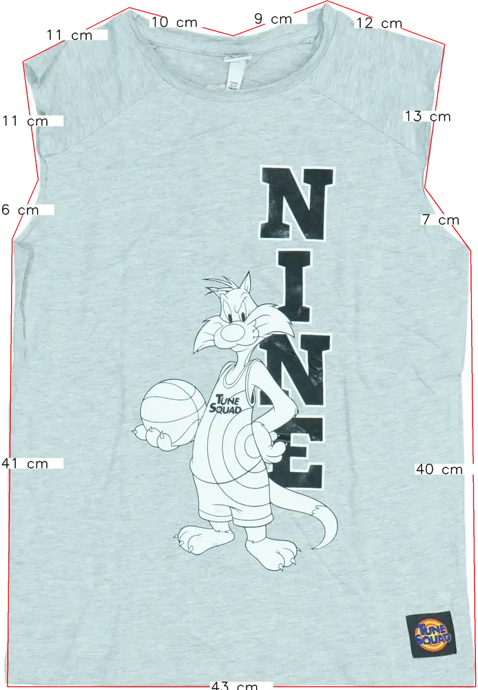 Szürke Space Jam Póló EU 146 / UK 11 év / US 12 év/L