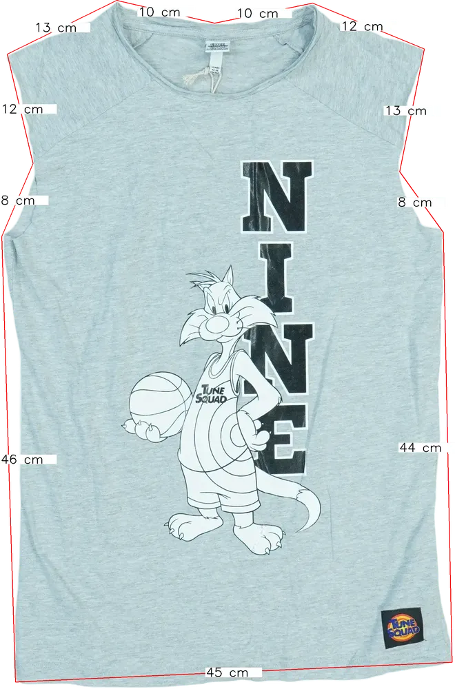 Szürke Space Jam Póló EU 164 / UK 14 év / US 14 év/XL