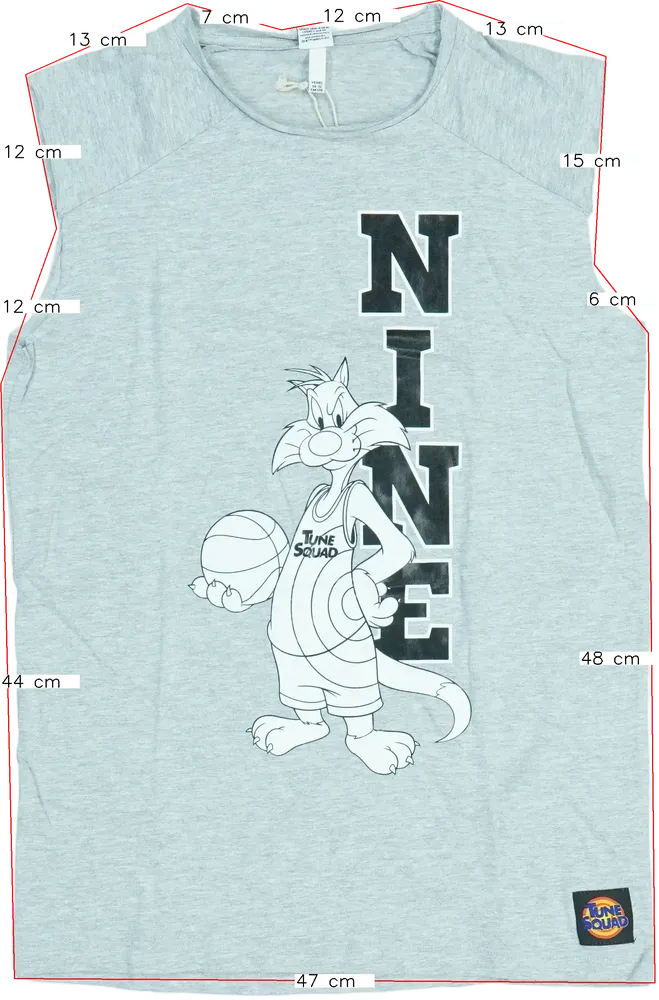 Szürke Space Jam Póló EU 170 / UK 15 év / US XL