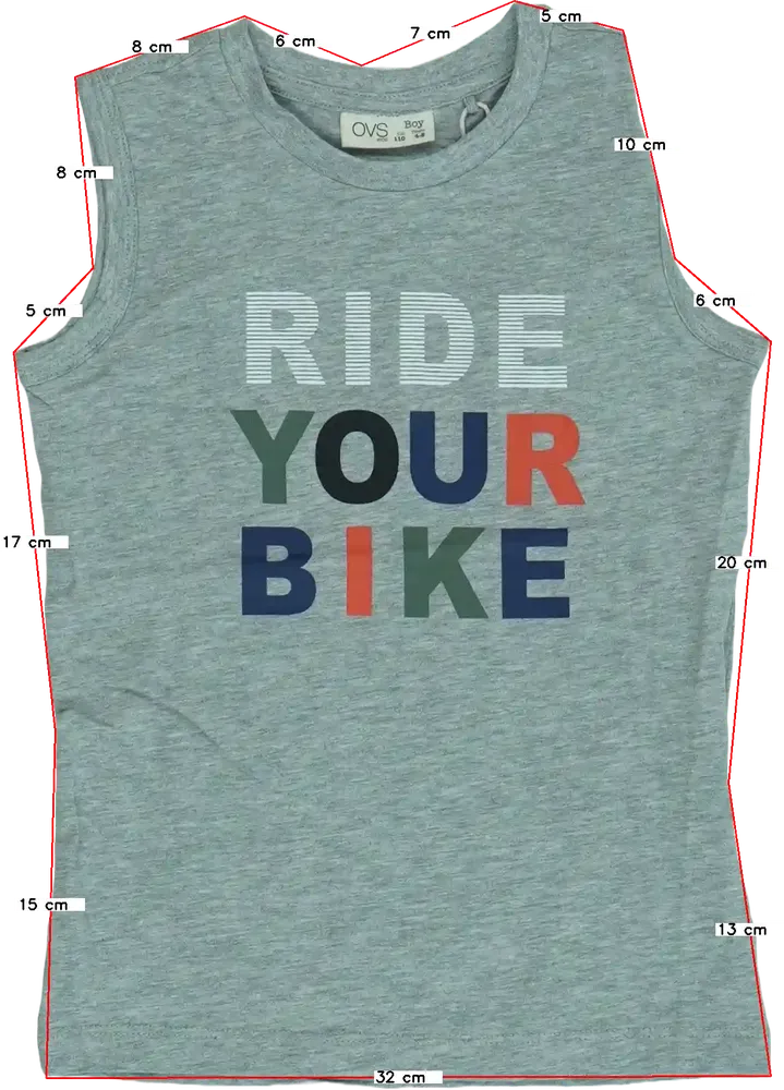 Szürke OVS Fiú / Férfi atléta EU 110 / UK 5 év / US 5 év/XS