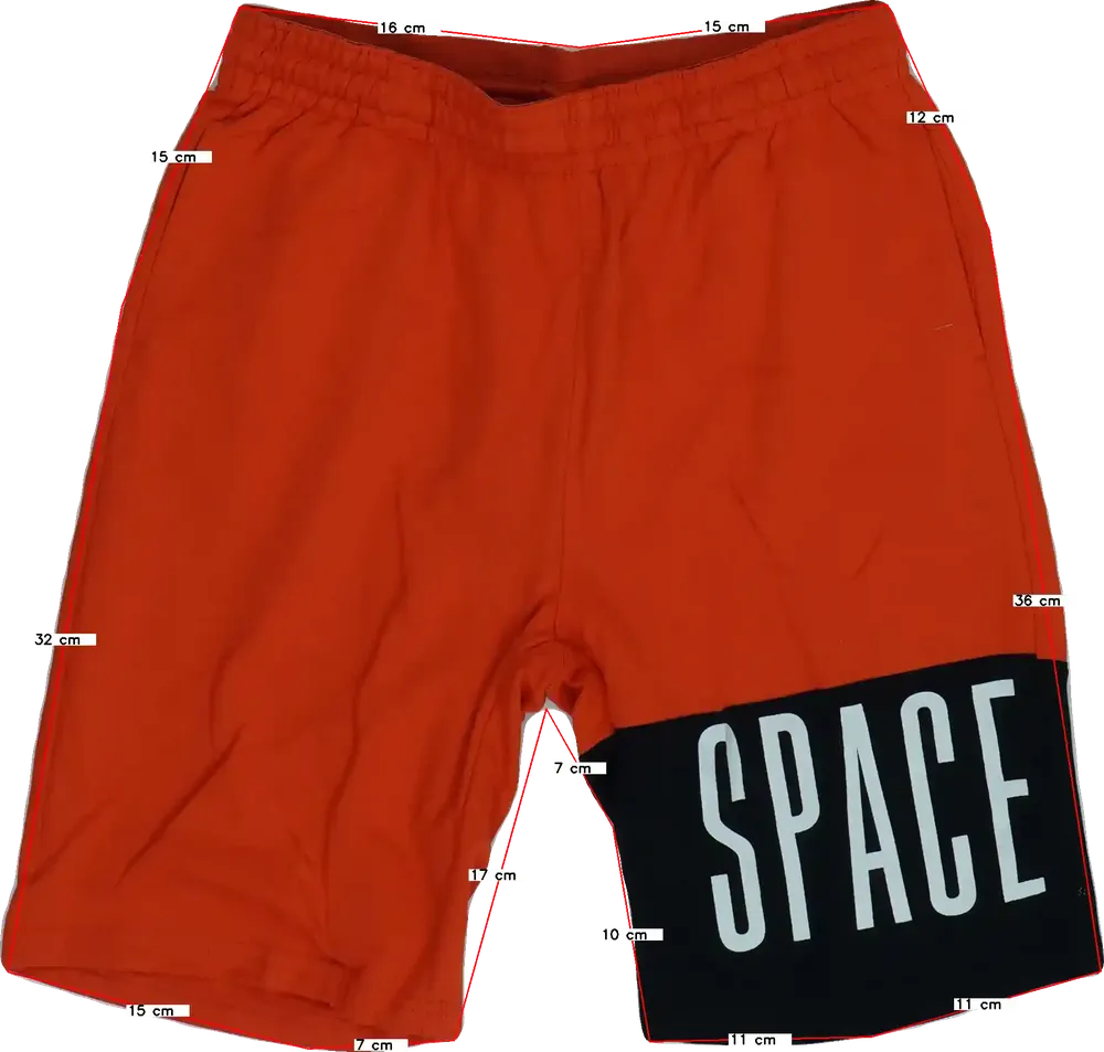 Piros Space Jam Rövidnadrág EU 140 / UK 10 év / US 10 év/L