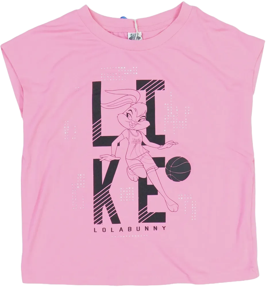 Rózsaszín Space Jam Póló EU 146 / UK 11 év / US 12 év/L