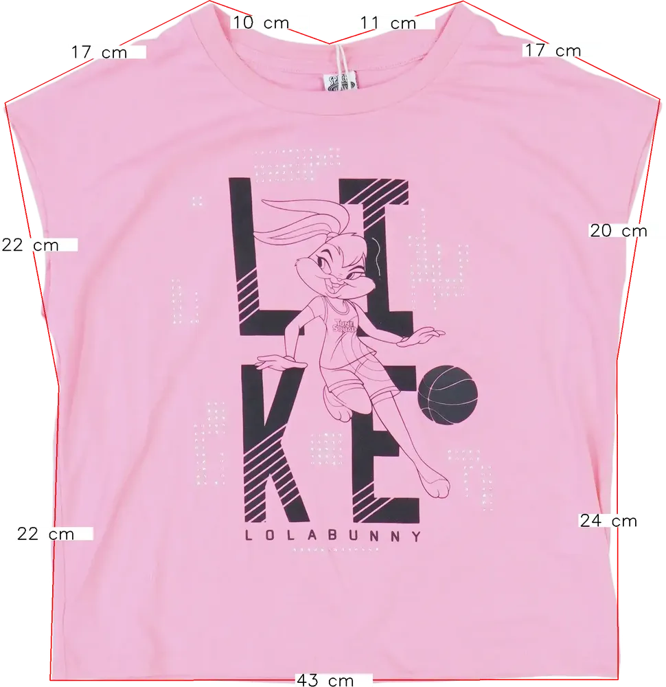 Rózsaszín Space Jam Póló EU 158 / UK 13 év / US 14 év/XL