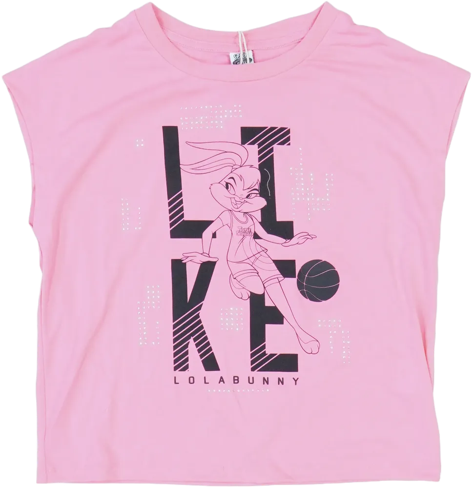 Rózsaszín Space Jam Póló EU 158 / UK 13 év / US 14 év/XL